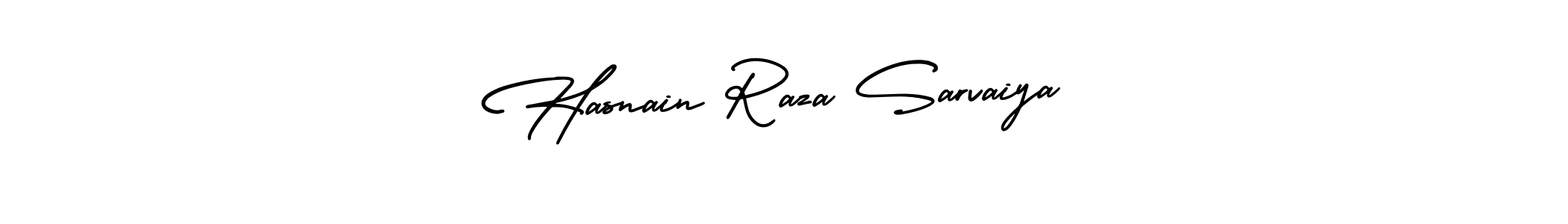 It looks lik you need a new signature style for name Hasnain Raza Sarvaiya. Design unique handwritten (AmerikaSignatureDemo-Regular) signature with our free signature maker in just a few clicks. Hasnain Raza Sarvaiya signature style 3 images and pictures png