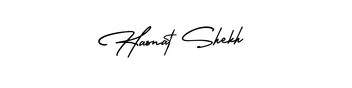 Make a beautiful signature design for name Hasnat Shekh. With this signature (AmerikaSignatureDemo-Regular) style, you can create a handwritten signature for free. Hasnat Shekh signature style 3 images and pictures png