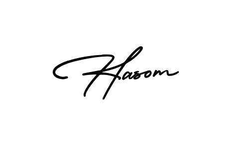 Also You can easily find your signature by using the search form. We will create Hasom name handwritten signature images for you free of cost using AmerikaSignatureDemo-Regular sign style. Hasom signature style 3 images and pictures png