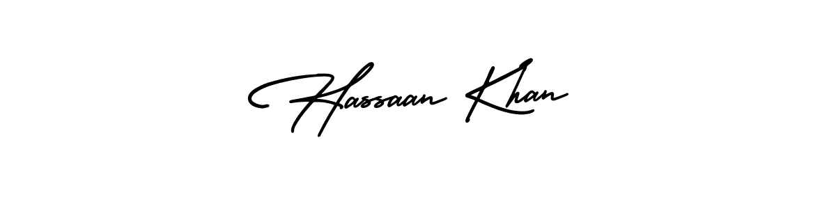 Make a short Hassaan Khan signature style. Manage your documents anywhere anytime using AmerikaSignatureDemo-Regular. Create and add eSignatures, submit forms, share and send files easily. Hassaan Khan signature style 3 images and pictures png