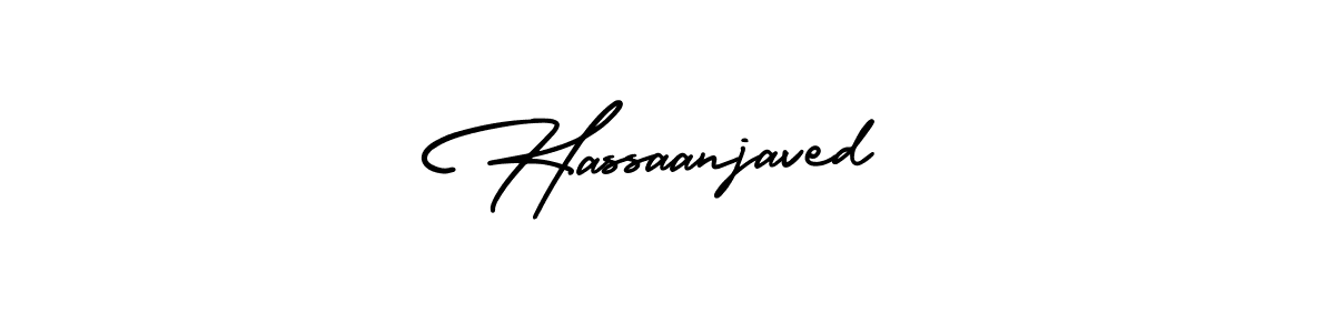 Design your own signature with our free online signature maker. With this signature software, you can create a handwritten (AmerikaSignatureDemo-Regular) signature for name Hassaanjaved. Hassaanjaved signature style 3 images and pictures png