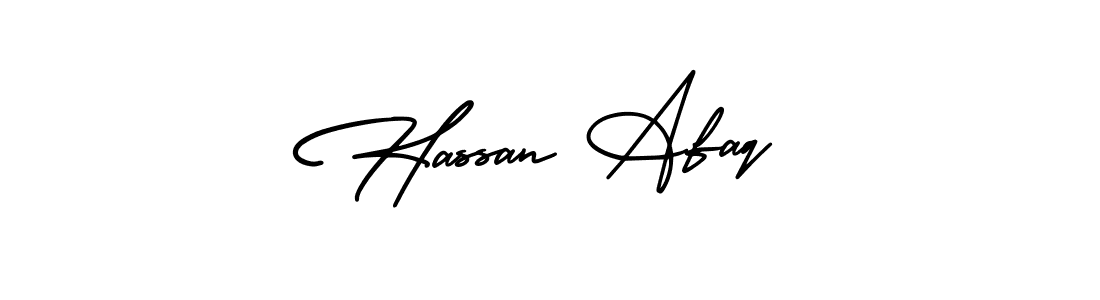 Use a signature maker to create a handwritten signature online. With this signature software, you can design (AmerikaSignatureDemo-Regular) your own signature for name Hassan Afaq. Hassan Afaq signature style 3 images and pictures png