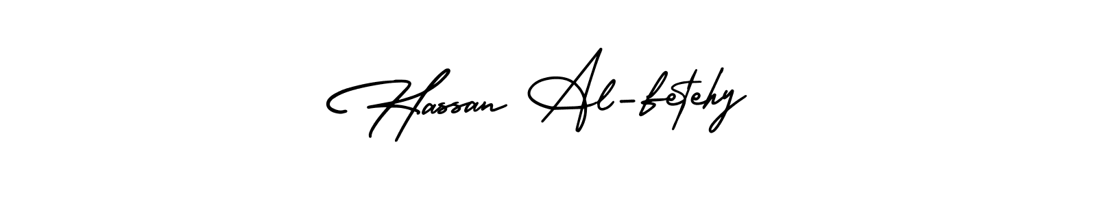 Design your own signature with our free online signature maker. With this signature software, you can create a handwritten (AmerikaSignatureDemo-Regular) signature for name Hassan Al-fetehy. Hassan Al-fetehy signature style 3 images and pictures png