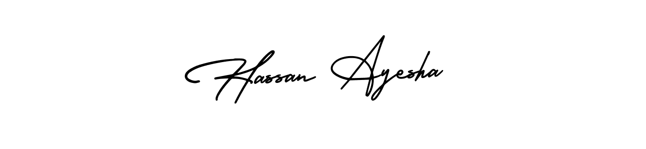 Here are the top 10 professional signature styles for the name Hassan Ayesha. These are the best autograph styles you can use for your name. Hassan Ayesha signature style 3 images and pictures png