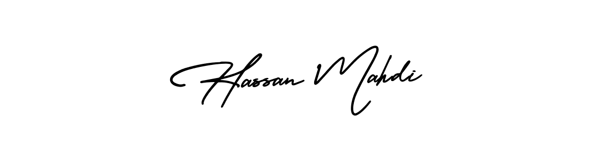 This is the best signature style for the Hassan Mahdi name. Also you like these signature font (AmerikaSignatureDemo-Regular). Mix name signature. Hassan Mahdi signature style 3 images and pictures png
