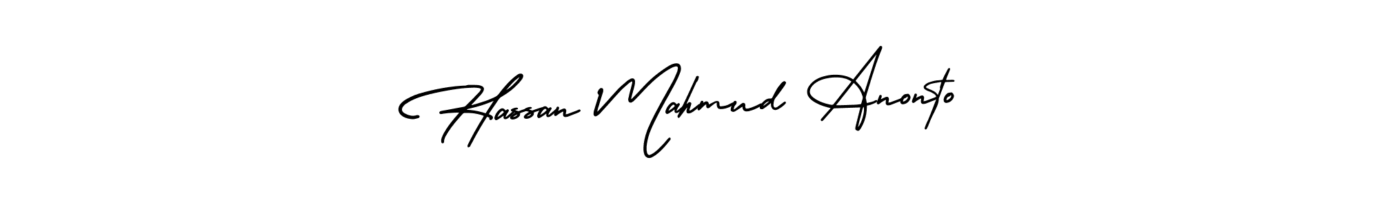 Also we have Hassan Mahmud Anonto name is the best signature style. Create professional handwritten signature collection using AmerikaSignatureDemo-Regular autograph style. Hassan Mahmud Anonto signature style 3 images and pictures png