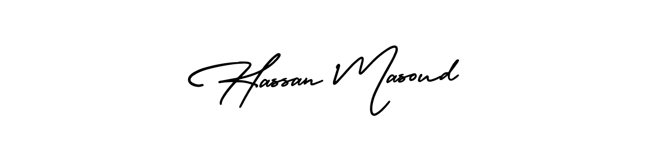 Design your own signature with our free online signature maker. With this signature software, you can create a handwritten (AmerikaSignatureDemo-Regular) signature for name Hassan Masoud. Hassan Masoud signature style 3 images and pictures png