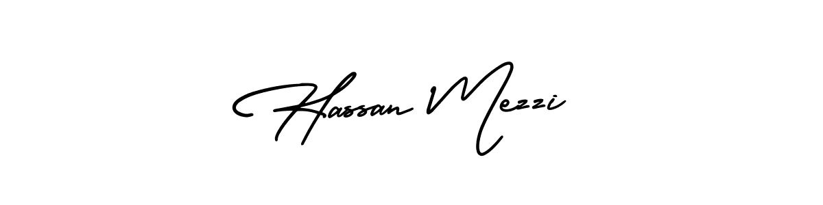 Create a beautiful signature design for name Hassan Mezzi. With this signature (AmerikaSignatureDemo-Regular) fonts, you can make a handwritten signature for free. Hassan Mezzi signature style 3 images and pictures png