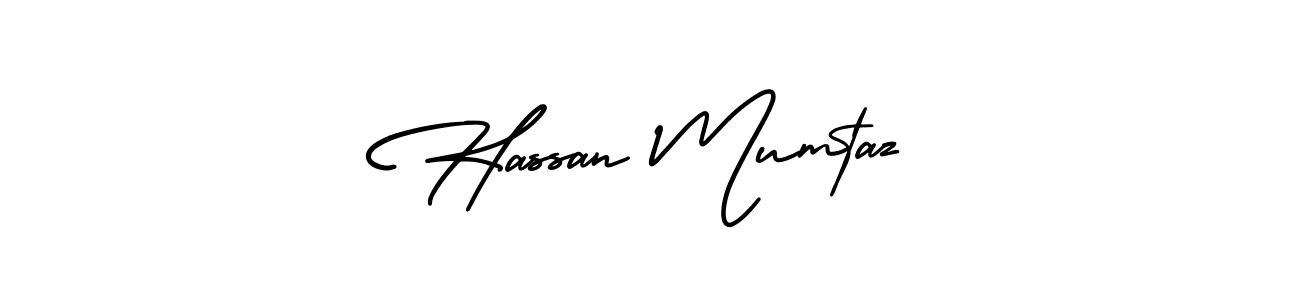 How to make Hassan Mumtaz name signature. Use AmerikaSignatureDemo-Regular style for creating short signs online. This is the latest handwritten sign. Hassan Mumtaz signature style 3 images and pictures png