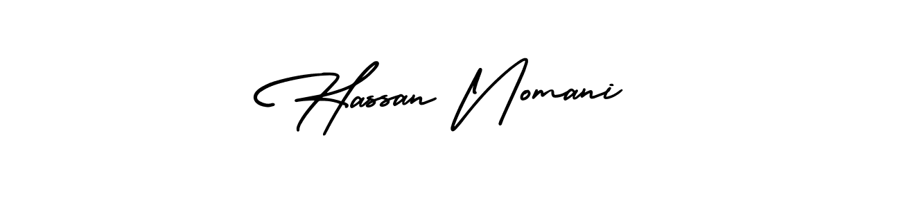 Check out images of Autograph of Hassan Nomani name. Actor Hassan Nomani Signature Style. AmerikaSignatureDemo-Regular is a professional sign style online. Hassan Nomani signature style 3 images and pictures png
