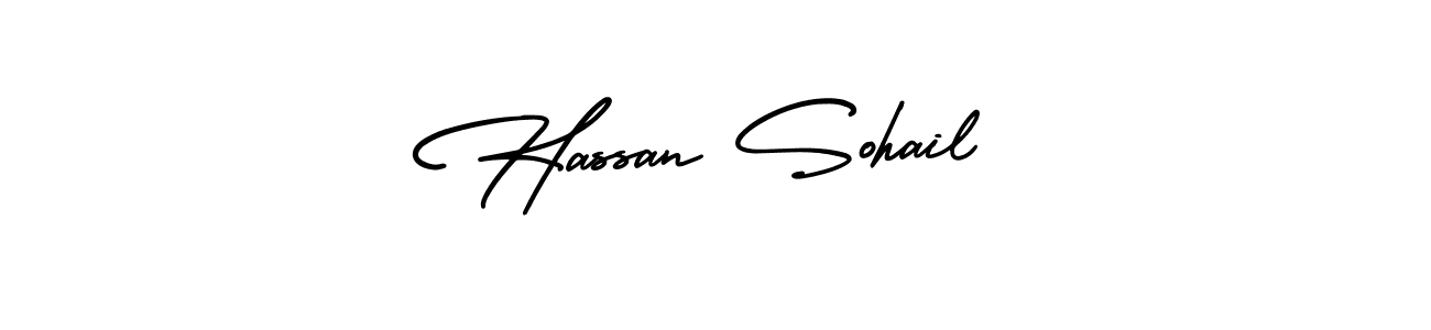 AmerikaSignatureDemo-Regular is a professional signature style that is perfect for those who want to add a touch of class to their signature. It is also a great choice for those who want to make their signature more unique. Get Hassan Sohail name to fancy signature for free. Hassan Sohail signature style 3 images and pictures png