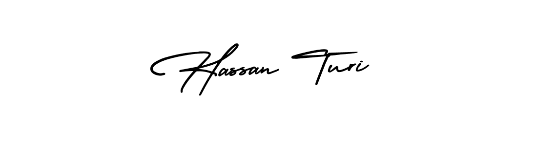 Make a beautiful signature design for name Hassan Turi. With this signature (AmerikaSignatureDemo-Regular) style, you can create a handwritten signature for free. Hassan Turi signature style 3 images and pictures png