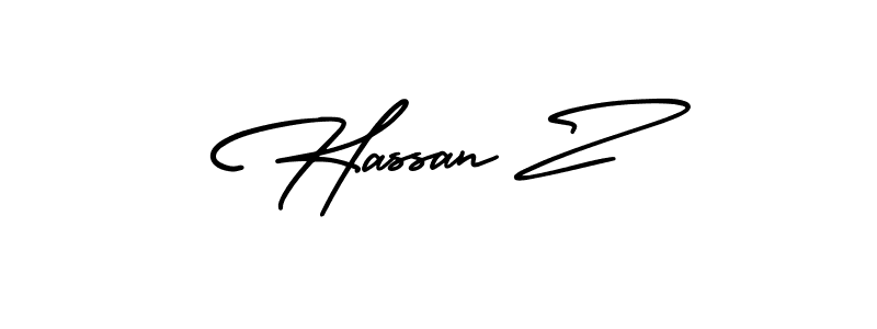 How to Draw Hassan Z signature style? AmerikaSignatureDemo-Regular is a latest design signature styles for name Hassan Z. Hassan Z signature style 3 images and pictures png