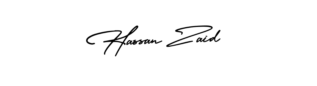 Make a beautiful signature design for name Hassan Zaid. With this signature (AmerikaSignatureDemo-Regular) style, you can create a handwritten signature for free. Hassan Zaid signature style 3 images and pictures png