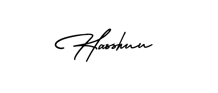 Create a beautiful signature design for name Hasshuu. With this signature (AmerikaSignatureDemo-Regular) fonts, you can make a handwritten signature for free. Hasshuu signature style 3 images and pictures png