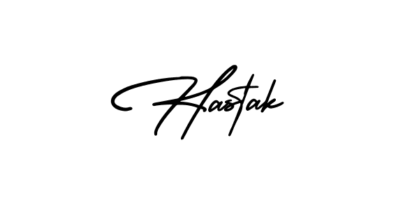 How to Draw Hastak signature style? AmerikaSignatureDemo-Regular is a latest design signature styles for name Hastak. Hastak signature style 3 images and pictures png