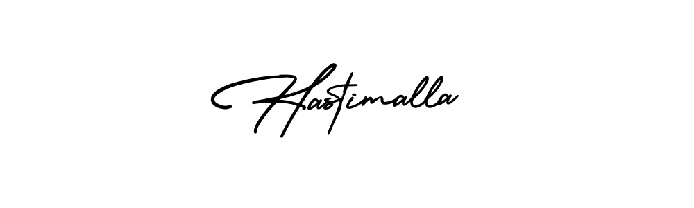 Use a signature maker to create a handwritten signature online. With this signature software, you can design (AmerikaSignatureDemo-Regular) your own signature for name Hastimalla. Hastimalla signature style 3 images and pictures png