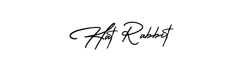 Use a signature maker to create a handwritten signature online. With this signature software, you can design (AmerikaSignatureDemo-Regular) your own signature for name Hat Rabbit. Hat Rabbit signature style 3 images and pictures png