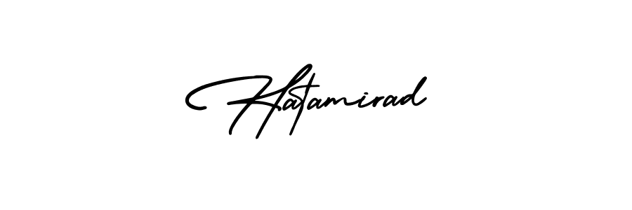 You can use this online signature creator to create a handwritten signature for the name Hatamirad. This is the best online autograph maker. Hatamirad signature style 3 images and pictures png
