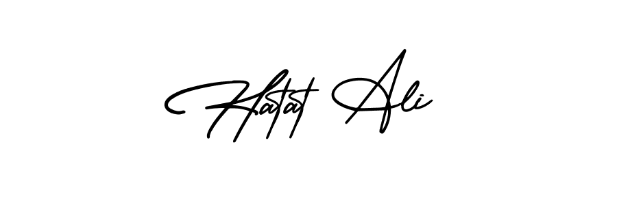 Similarly AmerikaSignatureDemo-Regular is the best handwritten signature design. Signature creator online .You can use it as an online autograph creator for name Hatat Ali. Hatat Ali signature style 3 images and pictures png