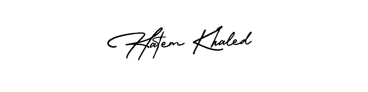 Best and Professional Signature Style for Hatem Khaled. AmerikaSignatureDemo-Regular Best Signature Style Collection. Hatem Khaled signature style 3 images and pictures png