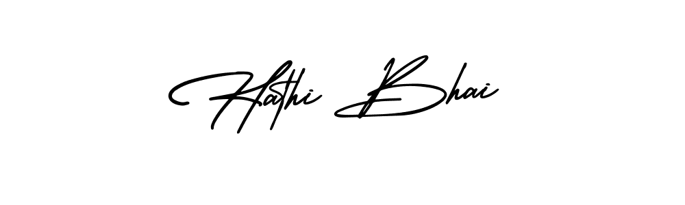 Also we have Hathi Bhai name is the best signature style. Create professional handwritten signature collection using AmerikaSignatureDemo-Regular autograph style. Hathi Bhai signature style 3 images and pictures png