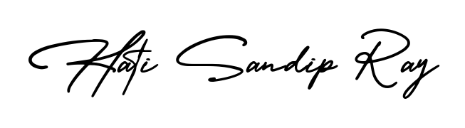 Personalize your online presence with Hati Sandip Ray signature rendered in elegant AmerikaSignatureDemo-Regular font. Great for website footers and blogs. Hati Sandip Ray signature style 3 images and pictures png