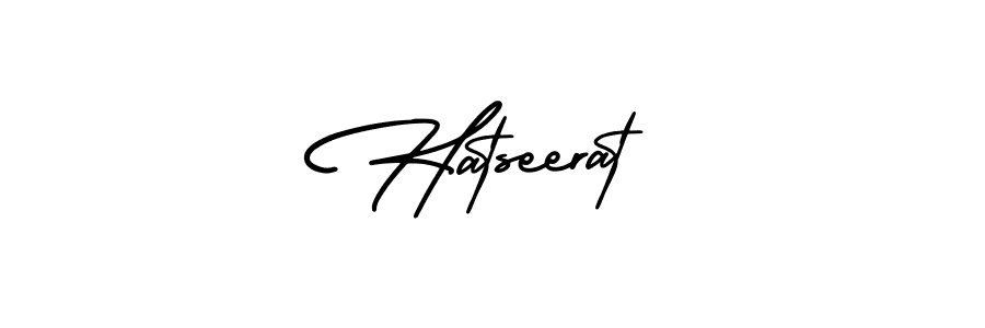 Design your own signature with our free online signature maker. With this signature software, you can create a handwritten (AmerikaSignatureDemo-Regular) signature for name Hatseerat. Hatseerat signature style 3 images and pictures png