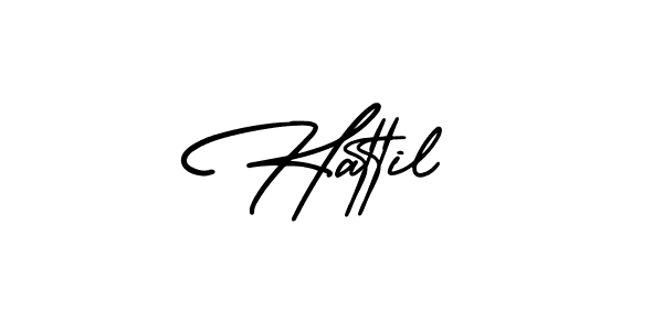 AmerikaSignatureDemo-Regular is a professional signature style that is perfect for those who want to add a touch of class to their signature. It is also a great choice for those who want to make their signature more unique. Get Hattil name to fancy signature for free. Hattil signature style 3 images and pictures png