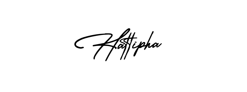 Design your own signature with our free online signature maker. With this signature software, you can create a handwritten (AmerikaSignatureDemo-Regular) signature for name Hattipha. Hattipha signature style 3 images and pictures png