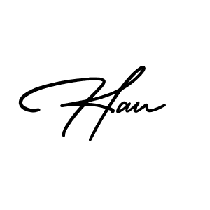 Also we have Hau name is the best signature style. Create professional handwritten signature collection using AmerikaSignatureDemo-Regular autograph style. Hau signature style 3 images and pictures png