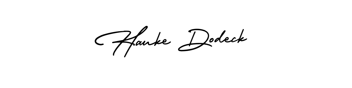 Make a short Hauke Dodeck signature style. Manage your documents anywhere anytime using AmerikaSignatureDemo-Regular. Create and add eSignatures, submit forms, share and send files easily. Hauke Dodeck signature style 3 images and pictures png