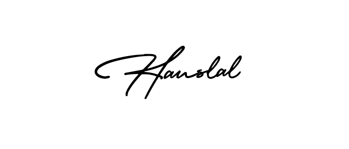 Design your own signature with our free online signature maker. With this signature software, you can create a handwritten (AmerikaSignatureDemo-Regular) signature for name Hauslal. Hauslal signature style 3 images and pictures png