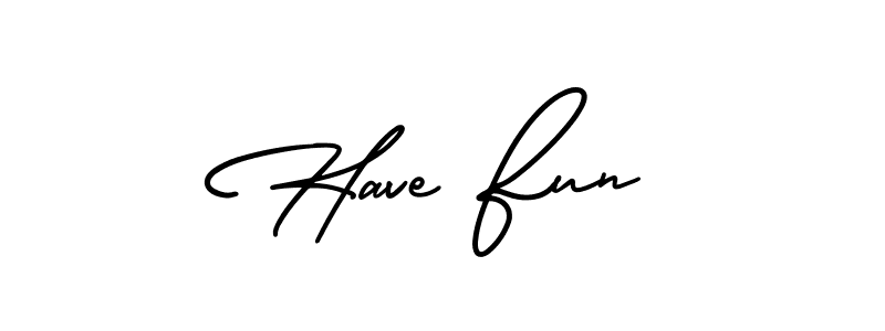 Similarly AmerikaSignatureDemo-Regular is the best handwritten signature design. Signature creator online .You can use it as an online autograph creator for name Have Fun. Have Fun signature style 3 images and pictures png