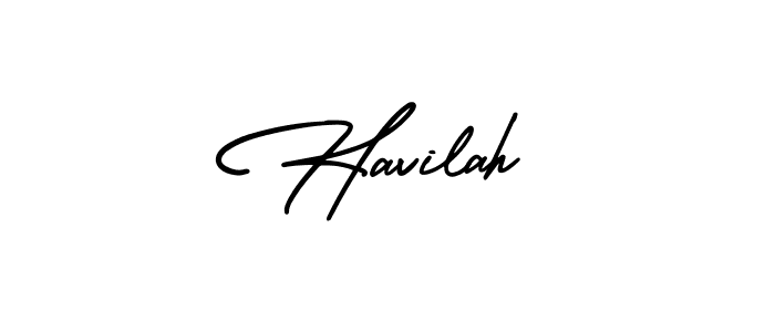 Make a beautiful signature design for name Havilah. With this signature (AmerikaSignatureDemo-Regular) style, you can create a handwritten signature for free. Havilah signature style 3 images and pictures png