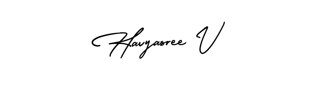 if you are searching for the best signature style for your name Havyasree V. so please give up your signature search. here we have designed multiple signature styles  using AmerikaSignatureDemo-Regular. Havyasree V signature style 3 images and pictures png