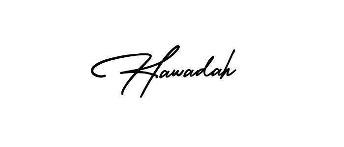 It looks lik you need a new signature style for name Hawadah. Design unique handwritten (AmerikaSignatureDemo-Regular) signature with our free signature maker in just a few clicks. Hawadah signature style 3 images and pictures png