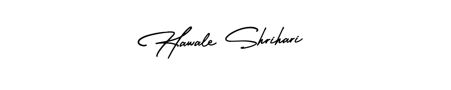 Use a signature maker to create a handwritten signature online. With this signature software, you can design (AmerikaSignatureDemo-Regular) your own signature for name Hawale Shrihari. Hawale Shrihari signature style 3 images and pictures png