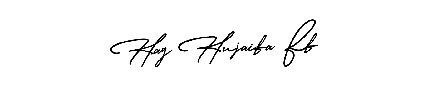 How to Draw Hay Hujaifa Ff signature style? AmerikaSignatureDemo-Regular is a latest design signature styles for name Hay Hujaifa Ff. Hay Hujaifa Ff signature style 3 images and pictures png