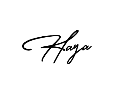 Make a beautiful signature design for name Haya. Use this online signature maker to create a handwritten signature for free. Haya signature style 3 images and pictures png