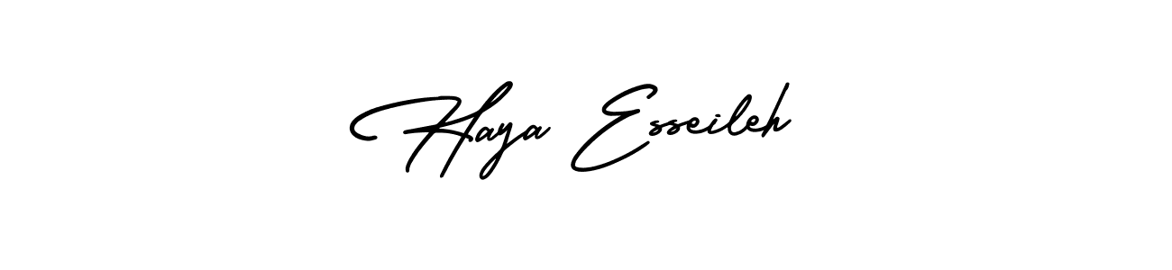 Also we have Haya Esseileh name is the best signature style. Create professional handwritten signature collection using AmerikaSignatureDemo-Regular autograph style. Haya Esseileh signature style 3 images and pictures png