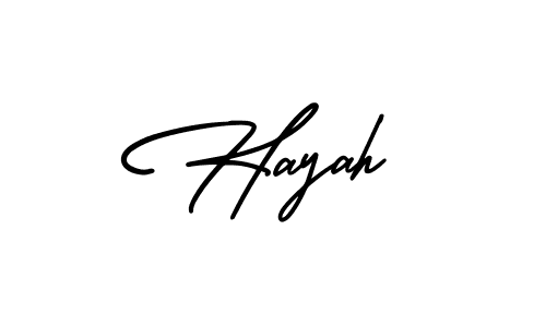 The best way (AmerikaSignatureDemo-Regular) to make a short signature is to pick only two or three words in your name. The name Hayah include a total of six letters. For converting this name. Hayah signature style 3 images and pictures png