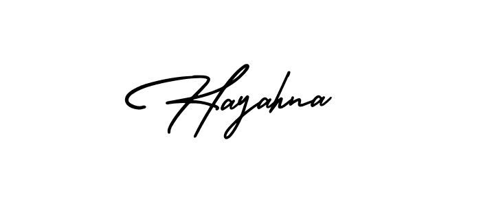 Also we have Hayahna name is the best signature style. Create professional handwritten signature collection using AmerikaSignatureDemo-Regular autograph style. Hayahna signature style 3 images and pictures png