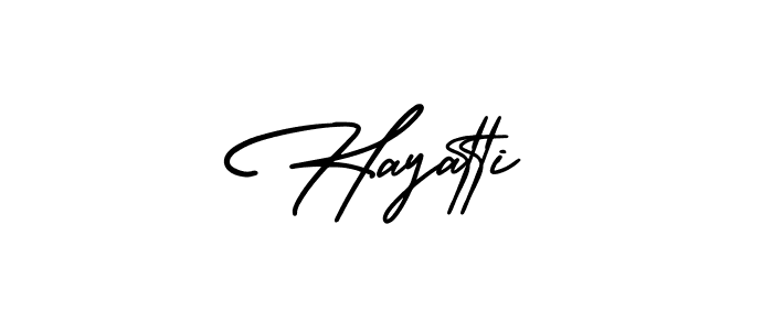 This is the best signature style for the Hayatti name. Also you like these signature font (AmerikaSignatureDemo-Regular). Mix name signature. Hayatti signature style 3 images and pictures png