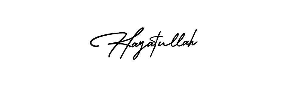 How to make Hayatullah signature? AmerikaSignatureDemo-Regular is a professional autograph style. Create handwritten signature for Hayatullah name. Hayatullah signature style 3 images and pictures png