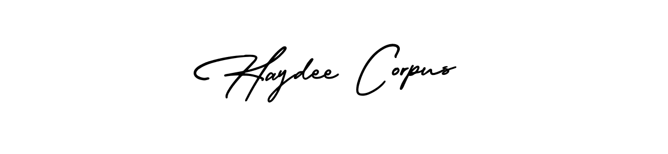 How to make Haydee Corpus signature? AmerikaSignatureDemo-Regular is a professional autograph style. Create handwritten signature for Haydee Corpus name. Haydee Corpus signature style 3 images and pictures png