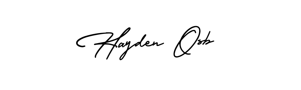 if you are searching for the best signature style for your name Hayden Osb. so please give up your signature search. here we have designed multiple signature styles  using AmerikaSignatureDemo-Regular. Hayden Osb signature style 3 images and pictures png