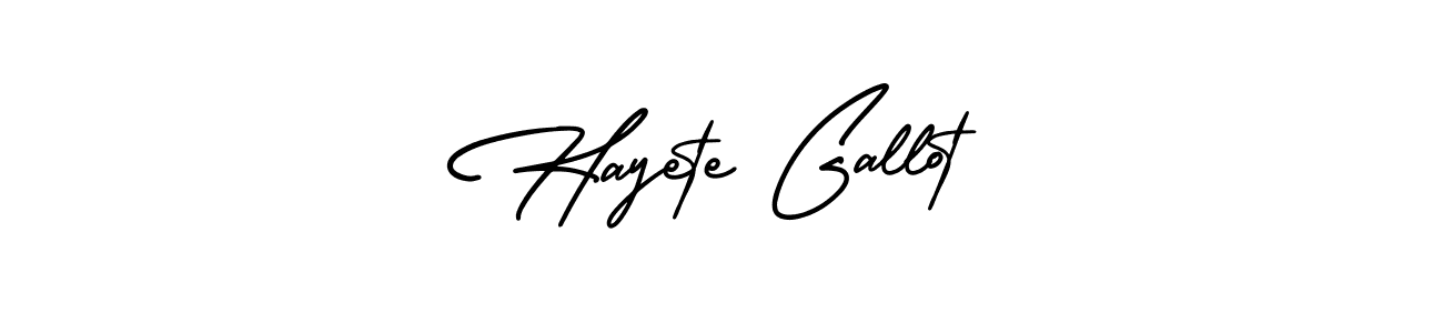 Make a beautiful signature design for name Hayete Gallot. Use this online signature maker to create a handwritten signature for free. Hayete Gallot signature style 3 images and pictures png
