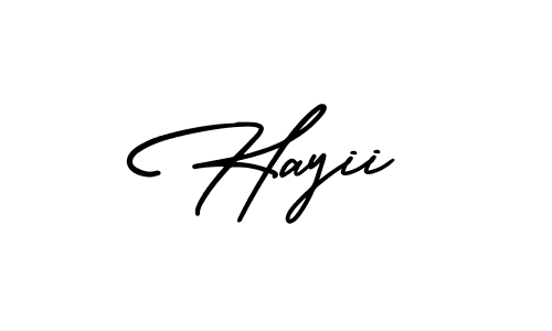 Also we have Hayii name is the best signature style. Create professional handwritten signature collection using AmerikaSignatureDemo-Regular autograph style. Hayii signature style 3 images and pictures png