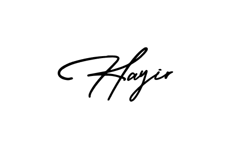 Create a beautiful signature design for name Hayir. With this signature (AmerikaSignatureDemo-Regular) fonts, you can make a handwritten signature for free. Hayir signature style 3 images and pictures png